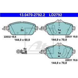 Klocki ATE Ceramic - 13.0470-2792.2