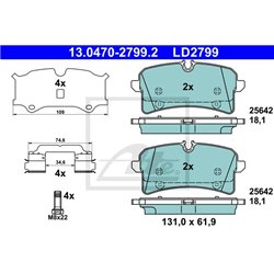Klocki ATE Ceramic - 13.0470-2799.2