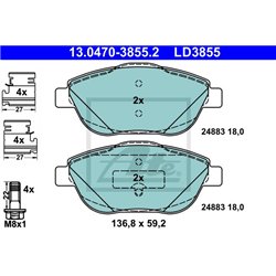 Klocki ATE Ceramic - 13.0470-3855.2