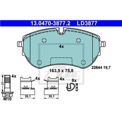 Klocki ATE Ceramic - 13.0470-3877.2