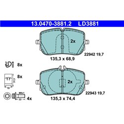 Klocki ATE Ceramic - 13.0470-3881.2