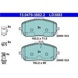 Klocki ATE Ceramic - 13.0470-3882.2