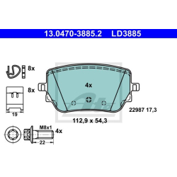 Klocki ATE Ceramic - 13.0470-3885.2