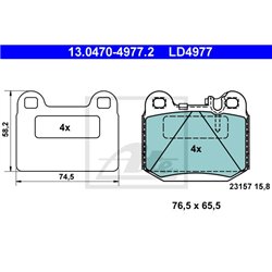 Klocki ATE Ceramic - 13.0470-4977.2
