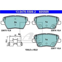 Klocki ATE Ceramic - 13.0470-5509.2