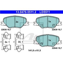 Klocki ATE Ceramic - 13.0470-5511.2