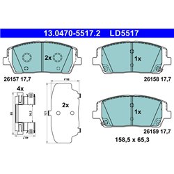 Klocki ATE Ceramic - 13.0470-5517.2