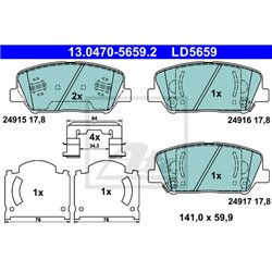 Klocki ATE Ceramic - 13.0470-5659.2