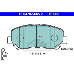 Klocki ATE Ceramic - 13.0470-5665.2