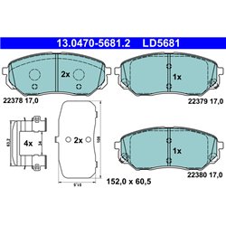 Klocki ATE Ceramic - 13.0470-5681.2