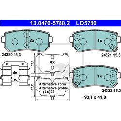 Klocki ATE Ceramic - 13.0470-5780.2