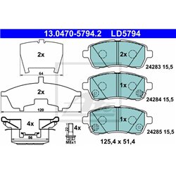 Klocki ATE Ceramic - 13.0470-5794.2