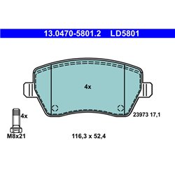 Klocki ATE Ceramic - 13.0470-5801.2