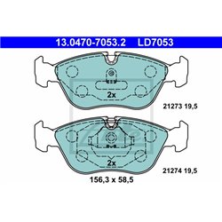 Klocki ATE Ceramic - 13.0470-7053.2