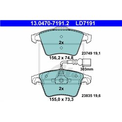 Klocki ATE Ceramic - 13.0470-7191.2