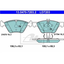 Klocki ATE Ceramic - 13.0470-7203.2