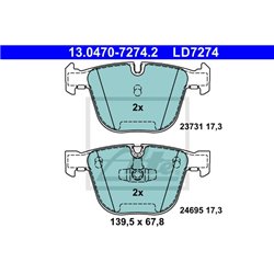 Klocki ATE Ceramic - 13.0470-7274.2