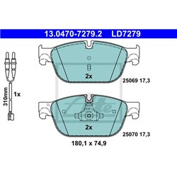 Klocki ATE Ceramic - 13.0470-7279.2