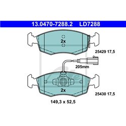 Klocki ATE Ceramic - 13.0470-7288.2