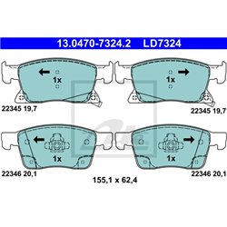 Klocki ATE Ceramic - 13.0470-7324.2