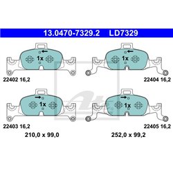 Klocki ATE Ceramic - 13.0470-7329.2