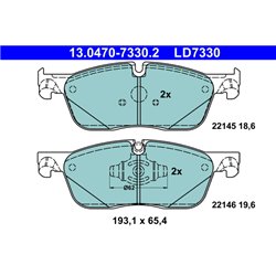 Klocki ATE Ceramic - 13.0470-7330.2