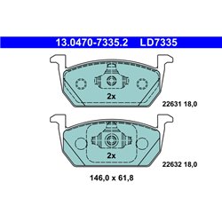 Klocki ATE Ceramic - 13.0470-7335.2