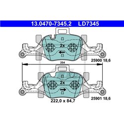 Klocki ATE Ceramic - 13.0470-7345.2