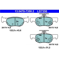 Klocki ATE Ceramic - 13.0470-7350.2
