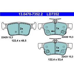 Klocki ATE Ceramic - 13.0470-7352.2