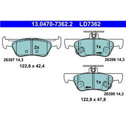 Klocki ATE Ceramic - 13.0470-7362.2