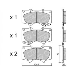 Klocki Galfer Sport FDHP 1050