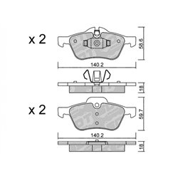 Klocki Galfer Sport FDHP 1050