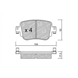 Klocki Galfer Sport FDHP 1050