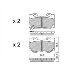 Klocki Galfer Sport FDHP 1050