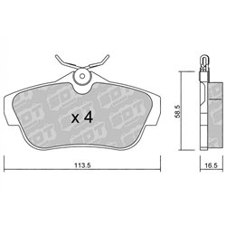 Klocki Galfer Sport FDHP 1050