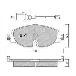 Klocki Galfer Sport FDHP 1050