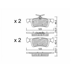 Klocki Galfer Sport FDHP 1050