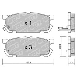 Klocki Galfer Sport FDHP 1050