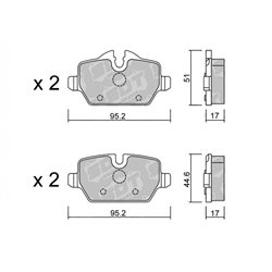 Klocki Galfer Sport FDHP 1050