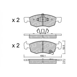 Klocki Galfer Sport FDHP 1050