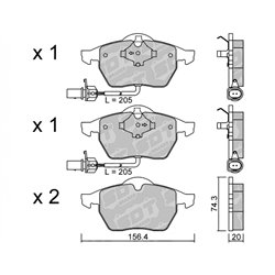 Klocki Galfer Sport FDHP 1050