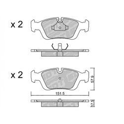 Klocki Galfer Sport FDHP 1050