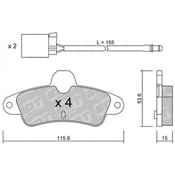 Klocki Galfer Sport FDHP 1050