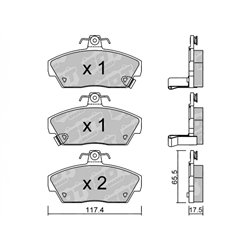 Klocki Galfer Sport FDHP 1050