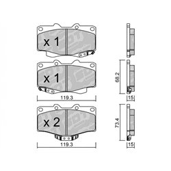 Klocki Galfer Sport FDHP 1050