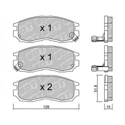 Klocki Galfer Sport FDHP 1050