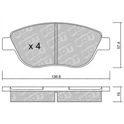 Klocki Galfer Sport FDHP 1050