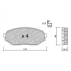 Klocki Galfer Sport FDHP 1050