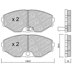 Klocki Galfer Sport FDHP 1050